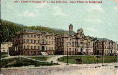  Postcard Affiliated Colleges University California San Francisco CA 1909  F-248