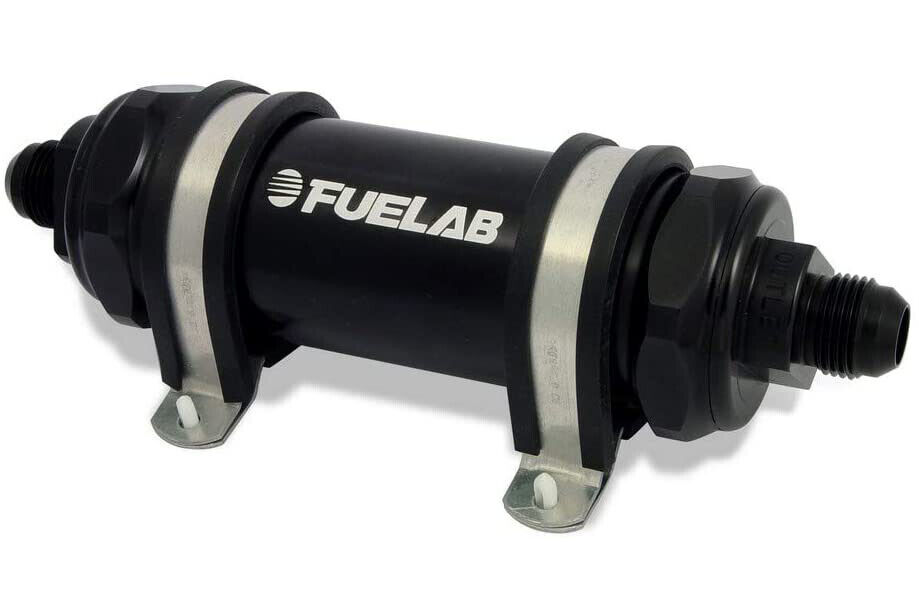 Fuelab Fuel Filter In-Line 5in 6 Micron Fiberglass 8AN Fuelab Fuel Filter In-Line 5in 6 Micron Fiberglass 8AN