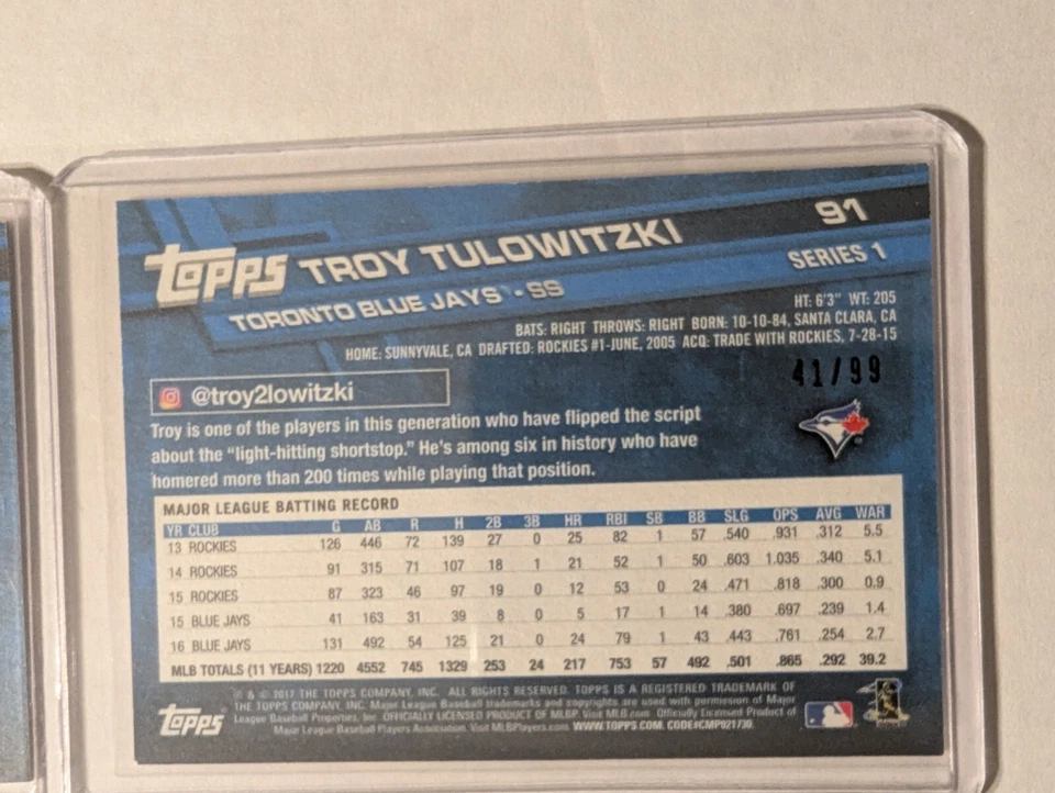 2017 Topps Gold Lot /2017 - Image 4 of 4