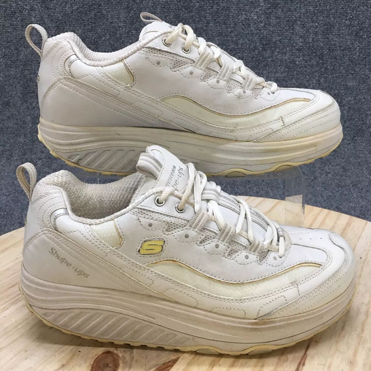 Skechers Shoes Womens 9.5 Shapes Up Running Sneakers 11800 White
