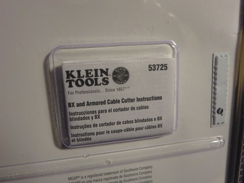 Klein Tools 53725 BX and Armored Cable Cutter New - Picture 10 of 10