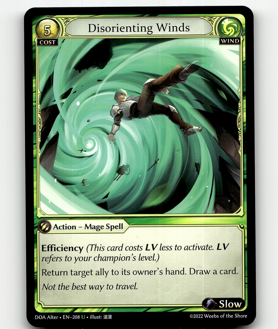 Grand Archive TCG Disorienting Winds Dawn of Ashes Alter Ed
