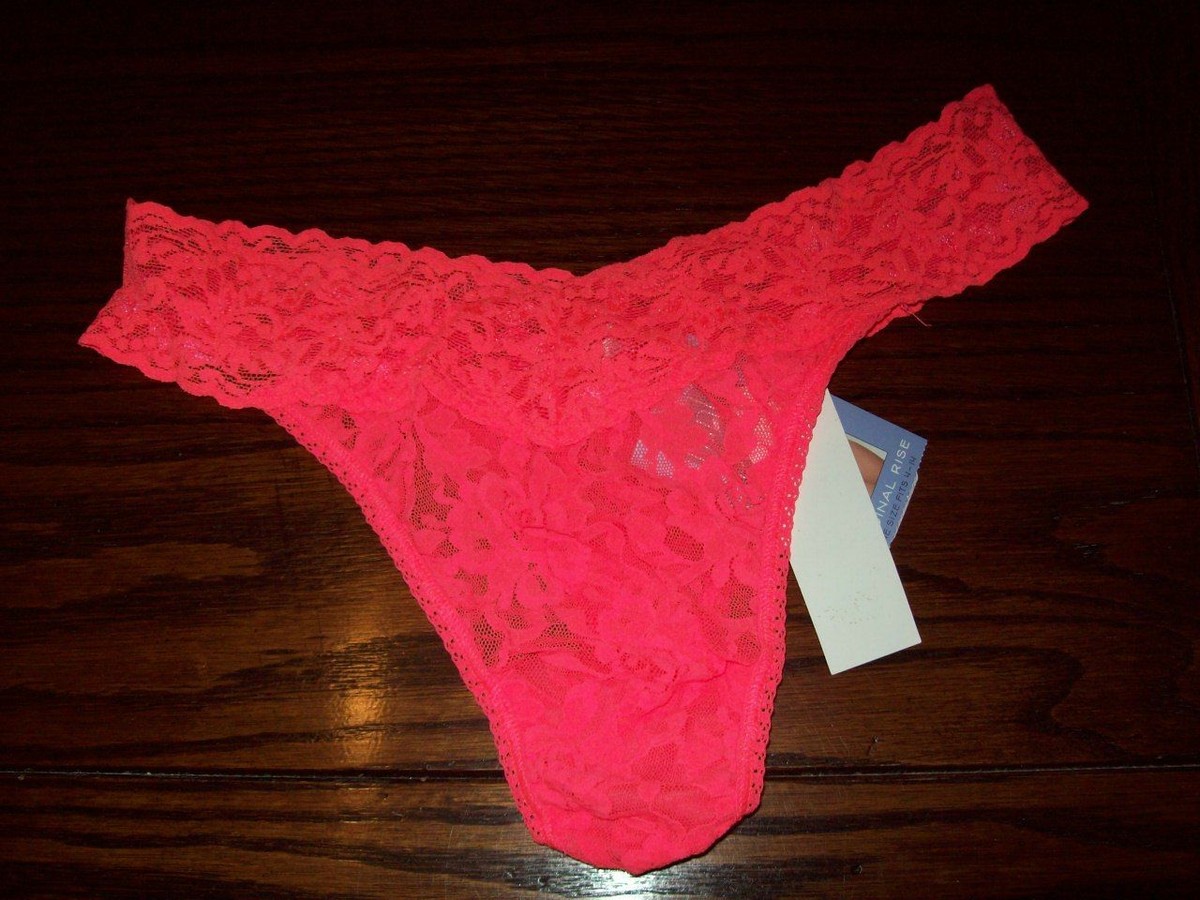 Signature Lace Original Rise Thong - Brown - Chérie Amour