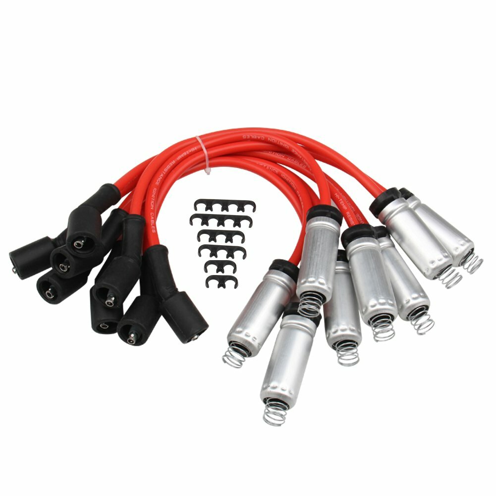 D585 UF262 Ignition Coils & Spark Plug Wires Pack For Chevrolet GMC LS1