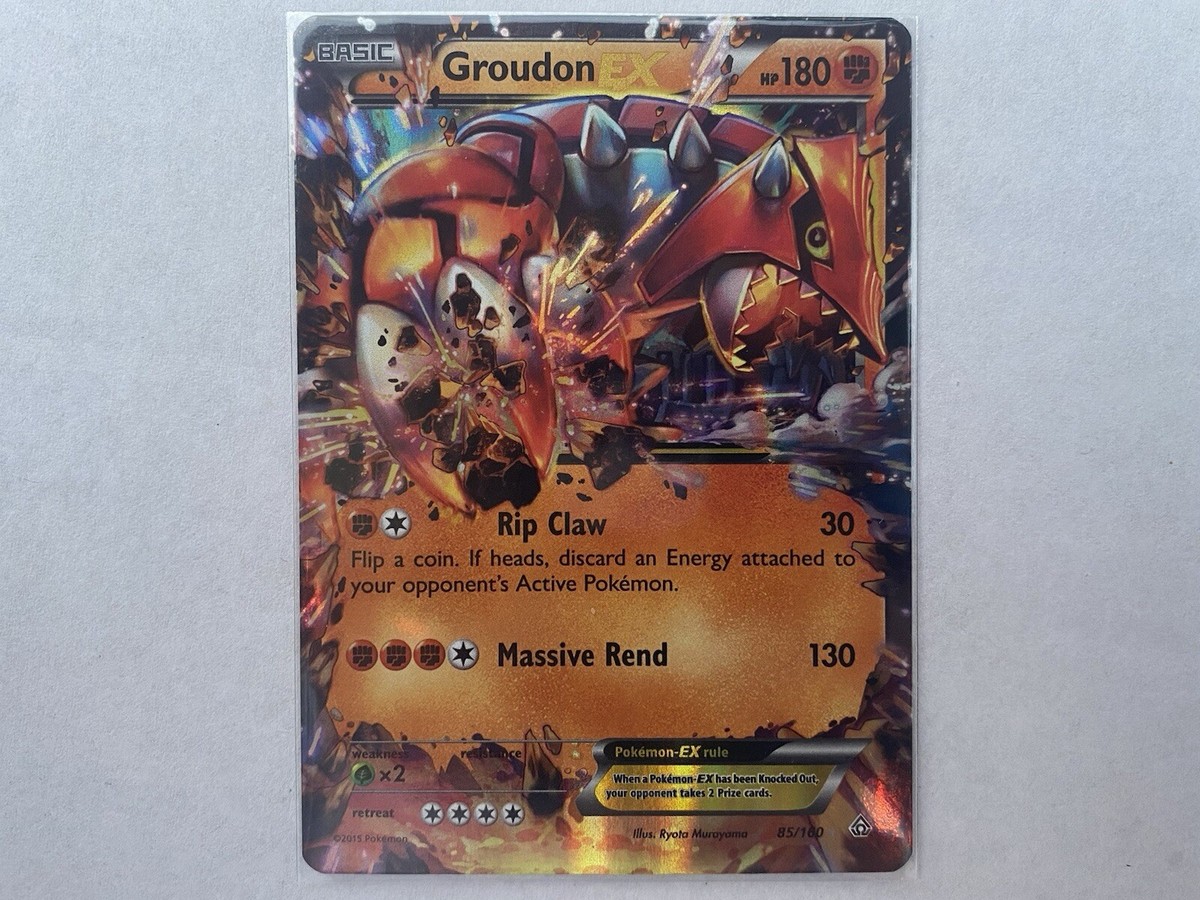 Groudon EX 85/160 XY Primal Clash 2015 Holo Rare Pokémon