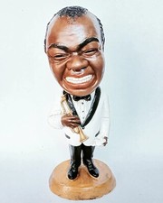 vintage 1972 Esco products chalkware Louis Armstrong statue