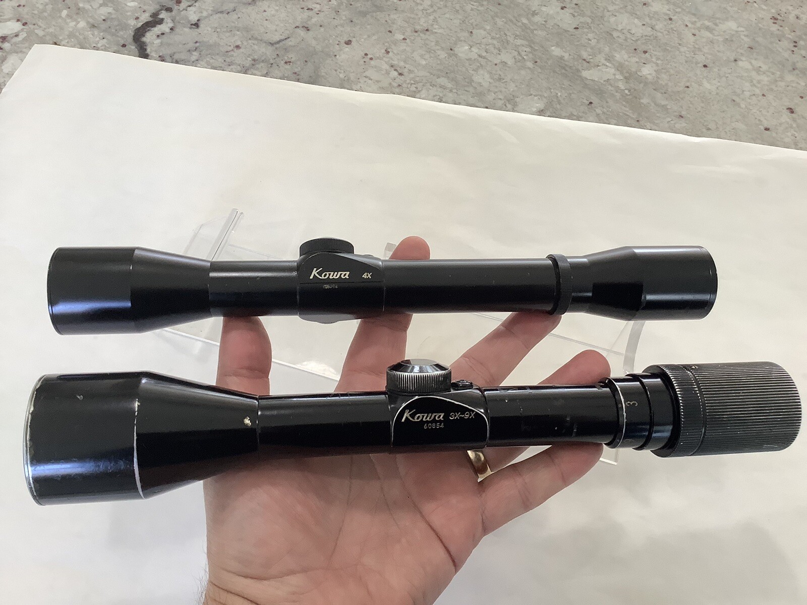 Vintage KOWA Rifle Scope Lot ,4x32 & 39x42,1”,Post Reticle,Japan Made