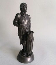 Golfer With Putter & Bag Cold Cast Bronze Figurine Ornament 8.5"H Birthday Gift