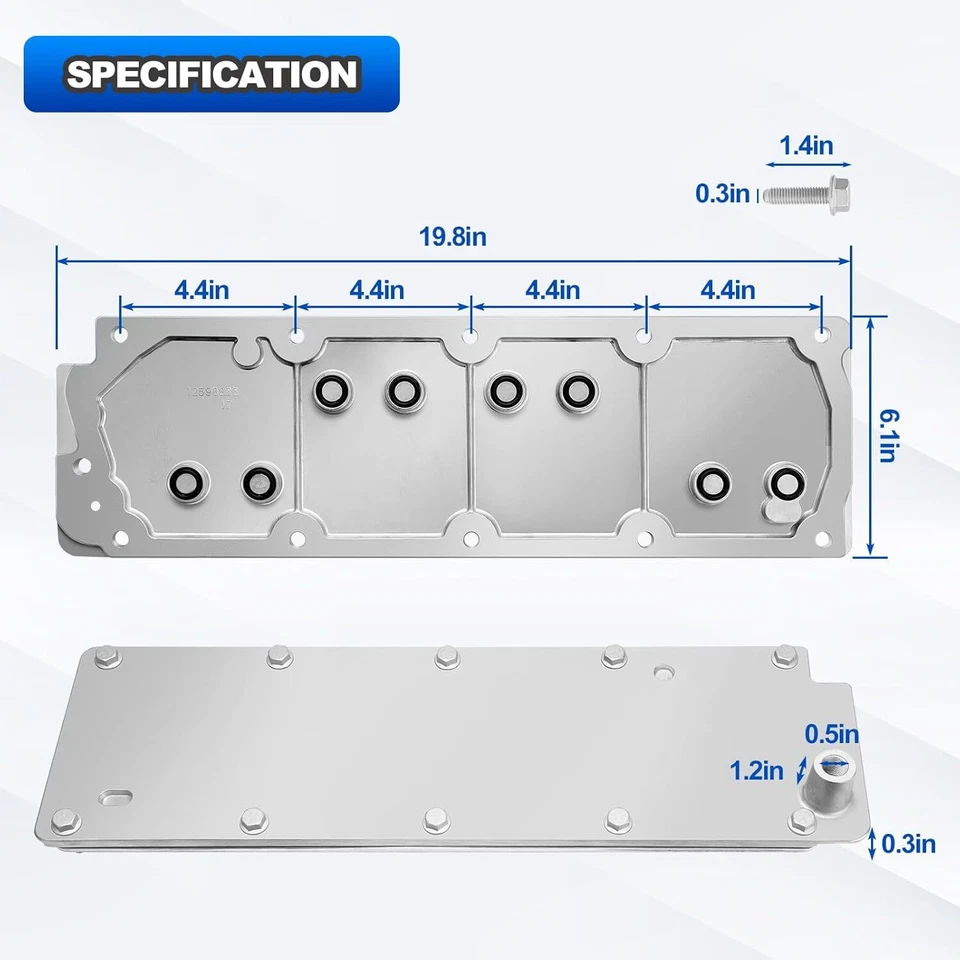 Timing Chain Non VVT LS Front Timing Cover Kit For Chevy GMC LS 4.8 5.3 6.0 6.2L - Image 3 of 4