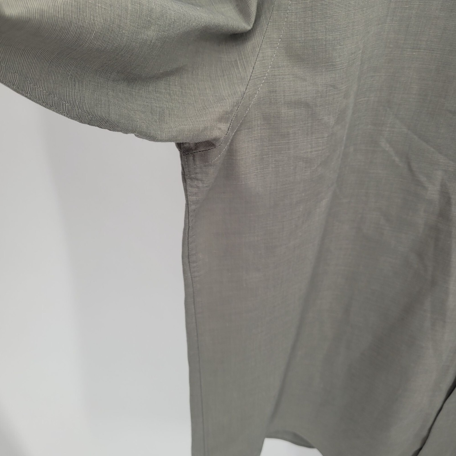 Abito camicia Yves Saint Laurent uomo taglia XL grigio bottoni davanti misto cotone