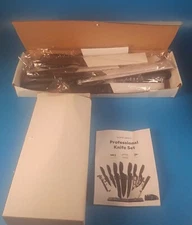 Home Hero 13 piece Knife Set, Black - Knives Only (No Block) - Brand New