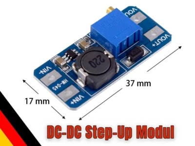 3D-SCALE MT3608 2A DC-DC Step-Up Boost Modul – Spannungswandler für Arduino, Raspberry Pi