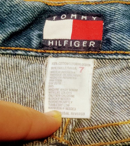 Boys Logo Tommy Hilfiger Jeans Dark Blue Straight Leg Size 7 Regular - Picture 8 of 8