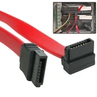 15CM Right Angled SATA to SATA HDD Hard Drive CD DVD Disk Cable For PC CPU UK