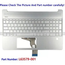 New For HP 15-DY 15-EF TPN-Q222 Palmrest Cover Backlit US Keyboard L63579-001