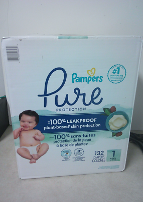 Buy Pampers Pure Protection Size 1 Diapers -132 Pieces