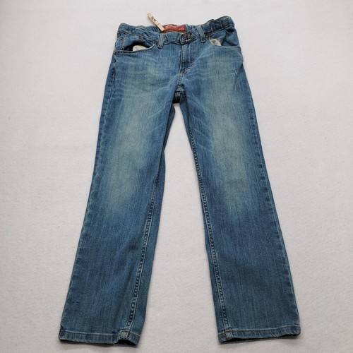 Arizona Jeans Co Straight Casual Denim Medium Wash Jeans Youth Size 10 Blue - Picture 2 of 9