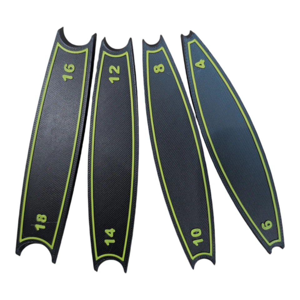 Set of 4 Pottery tools for shaping rims and banding from 4mm to 18mm - Image 2 of 4