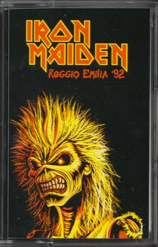 IRON MAIDEN "Reggio Emilia '92" CASSETTE Live Italy 9/9/1992 NWOBHM Metal Rare