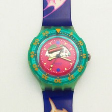 Swatch Scuba 200 Happy Fish SDN101 38mm Cassa di Plastica, Cinturino di...