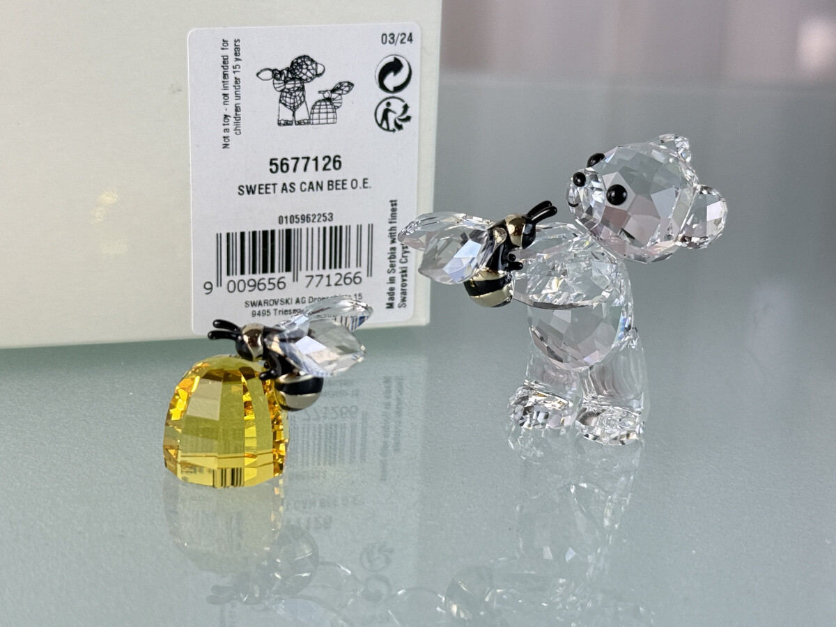 Swarovski Figurine 5677126 Crystal Bear Sweet Honigbienen 2