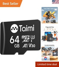 High-Performance 64GB Micro SD Card - Waterproof, Shockproof, 90MB/s Speed