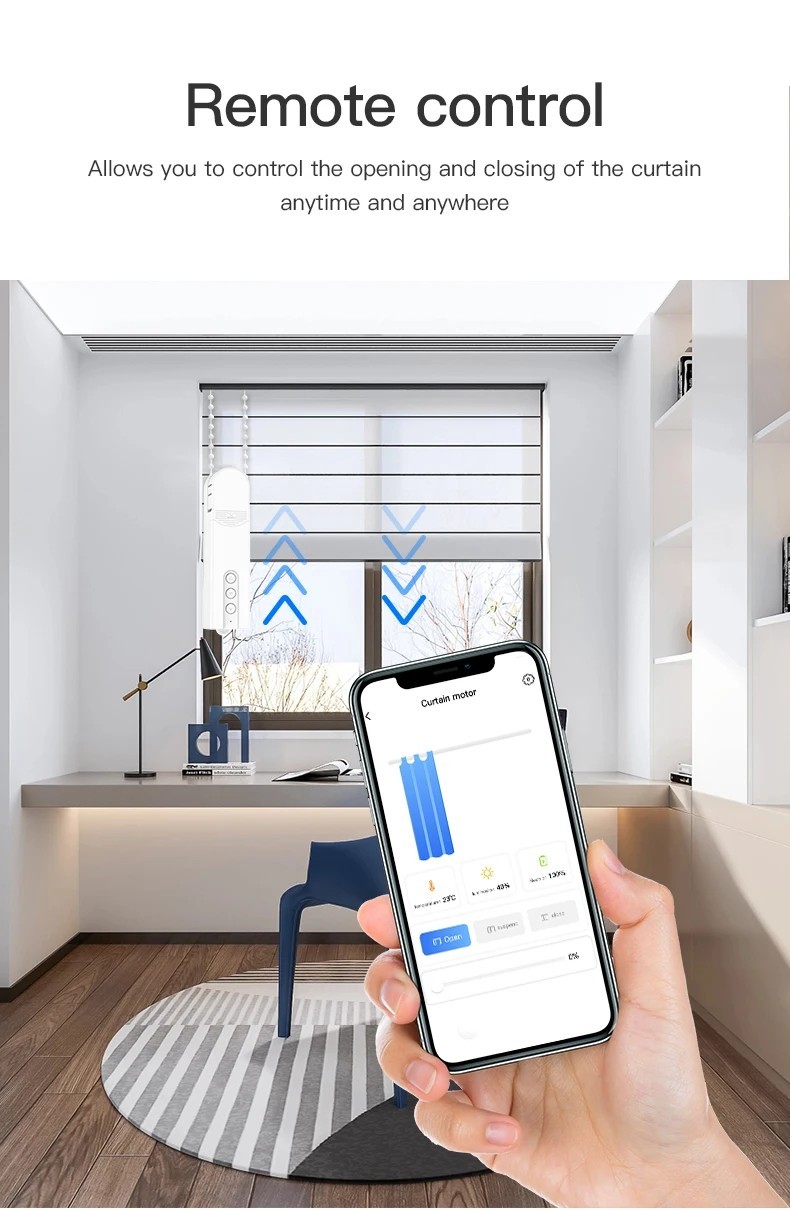 Tuya Smart Blind Motor Wifi Automatic Electric Roller Shutter Shadows App Contro — image 5