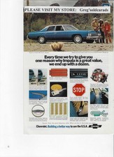 Original 1973 Chevrolet Impala Print Ad Every Time We Try To Give You One....