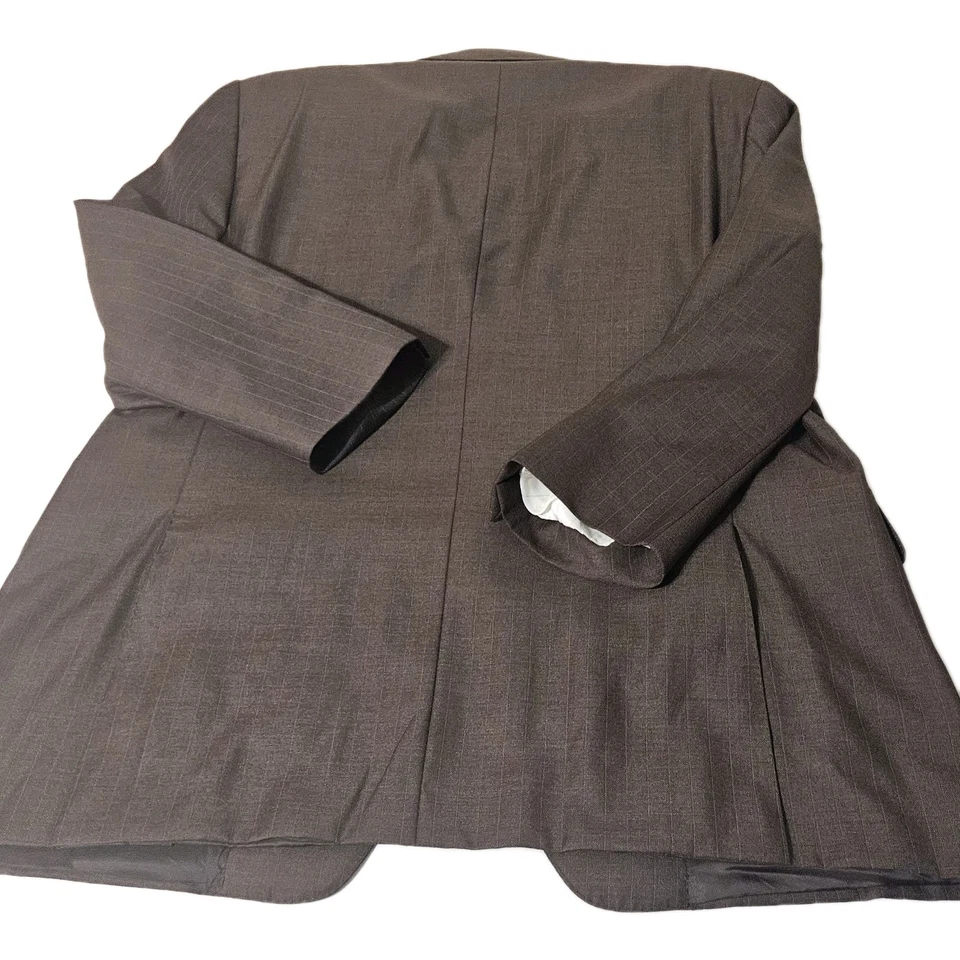 Blazer Canali 46 marrom casaco esportivo jaqueta de lã Itália 2 botões terno masculino casaco - Imagem 3 de 4