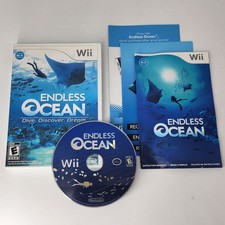 Endless Ocean 1 Nintendo Wii Complete CIB w/ Manual & Inserts - NICE DISC!