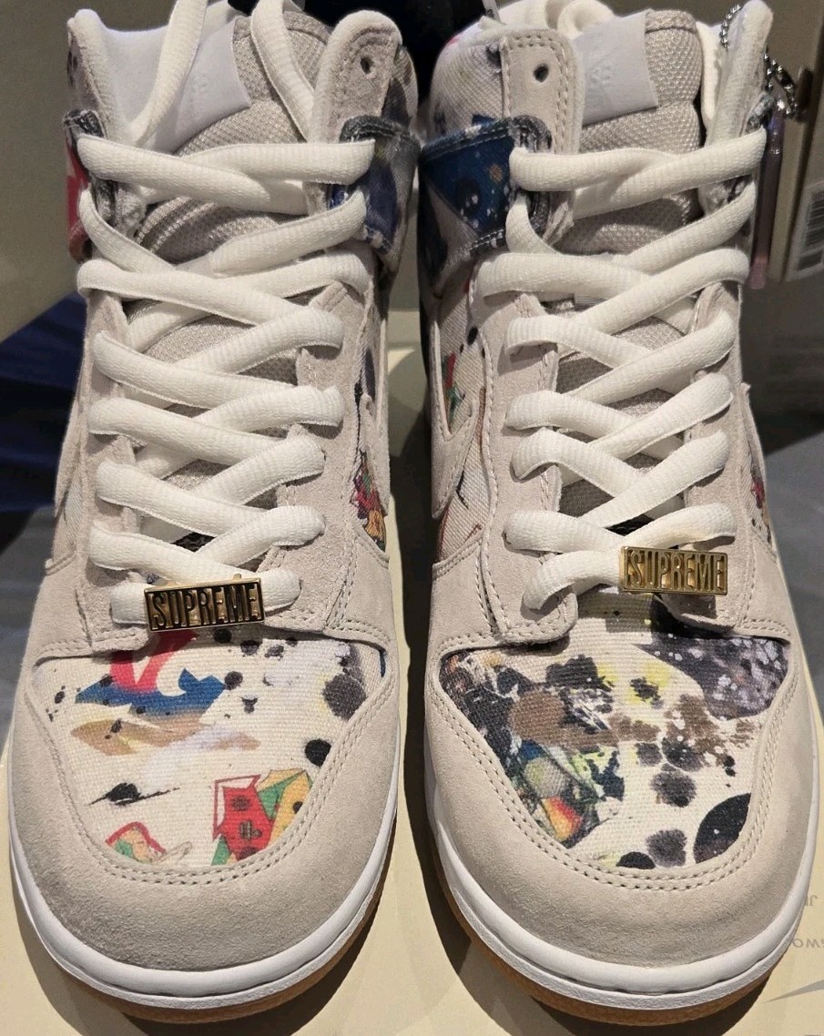 Nike SB Dunk High x Supreme Rammellzee FD8779-100 Men's Size 10 | eBay