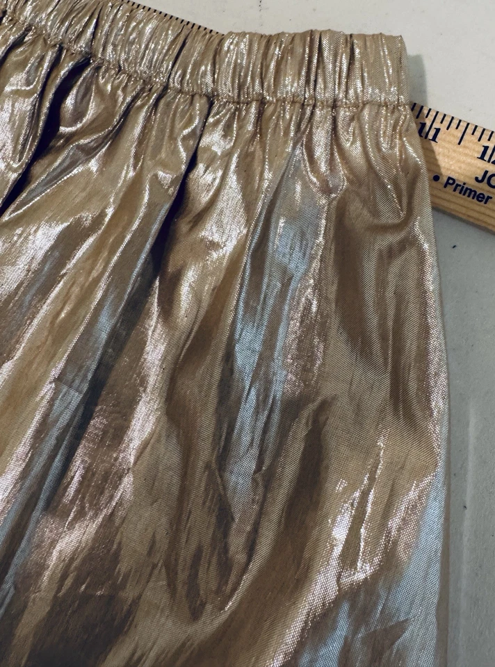 Falda burbuja metálica dorada talla 10 Crewcuts para niñas nueva con etiquetas Foto 4 de 4