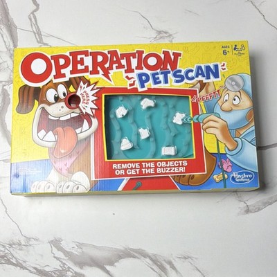 Hasbro Gaming Operation Pet Scan Electronic Skill Game Animals 6+ 2 Players B#1