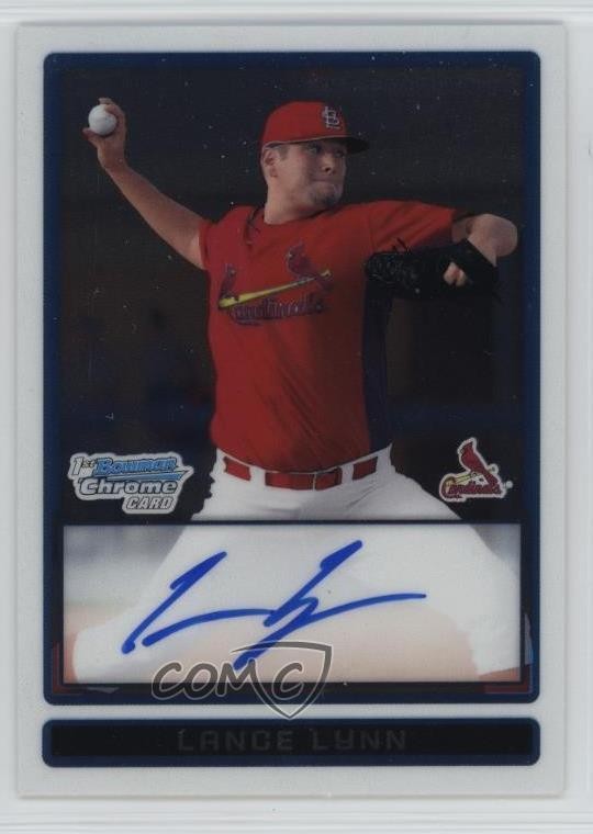 2009 Bowman Chrome Prospects Lance Lynn #BCP115 Auto w5b