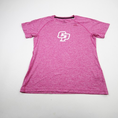 Cal Poly Mustangs adidas Climalite Short Sleeve Shirt Women's Pink Used