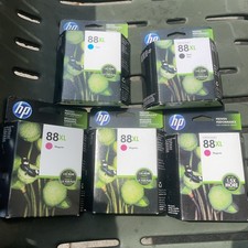Genuine HP 88XL Black Cyan Mag 5PK Ink Cartridges Pro K5400 K550 EXP 2014-29