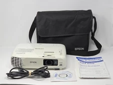 Epson PowerLite Home Cinema 730HD Theater Projector 175 Hours Tested Works