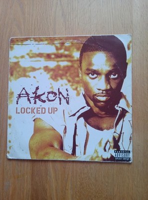 AKON - Locked Up 12'' Vinyl 2003 - Smooth UK GANGSTA RAP - HIP HOP - VG