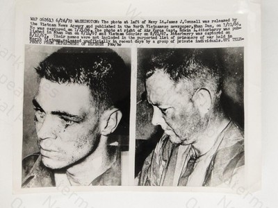 Vietnamkrieg Pows Lt James J Connell Capt Edwin L Atterberry 1970 Foto