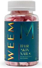 WEEM Hair Skin and Nails Gummies - Supports Healthy Hair - Vegan biotin Vitamins