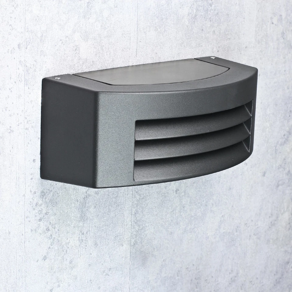 Moderne Außenwandleuchte Wandleuchte E27 grau Wand Lampe IP44 - Bild 3 von 4