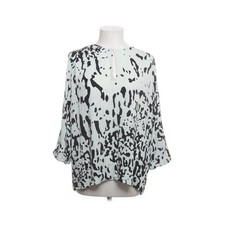 Diane von Furstenberg, Bluse, Größe: S, Blau/Schwarz, Elasthan/Seide, Damen #EvR