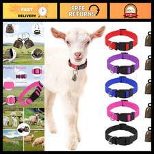 5 Pack Goat Collars with Bells - Anti-Lost Pet Collars for Goats  Livestock