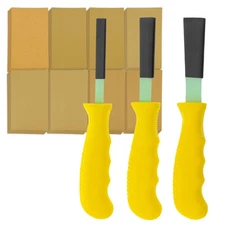 3 Dura-Gold Contour Radius Hand Sanding File Block Sticks, Hook & Loop Sandpaper