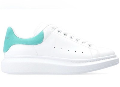 Alexander McQueen Teal And White Sneaker 40.5 Brand New With Box 100% authentic 