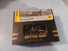 10ga Huttig-Grip 1-1/2” Framing Joist Hanger Nails Bright NEW Approx Qty 165