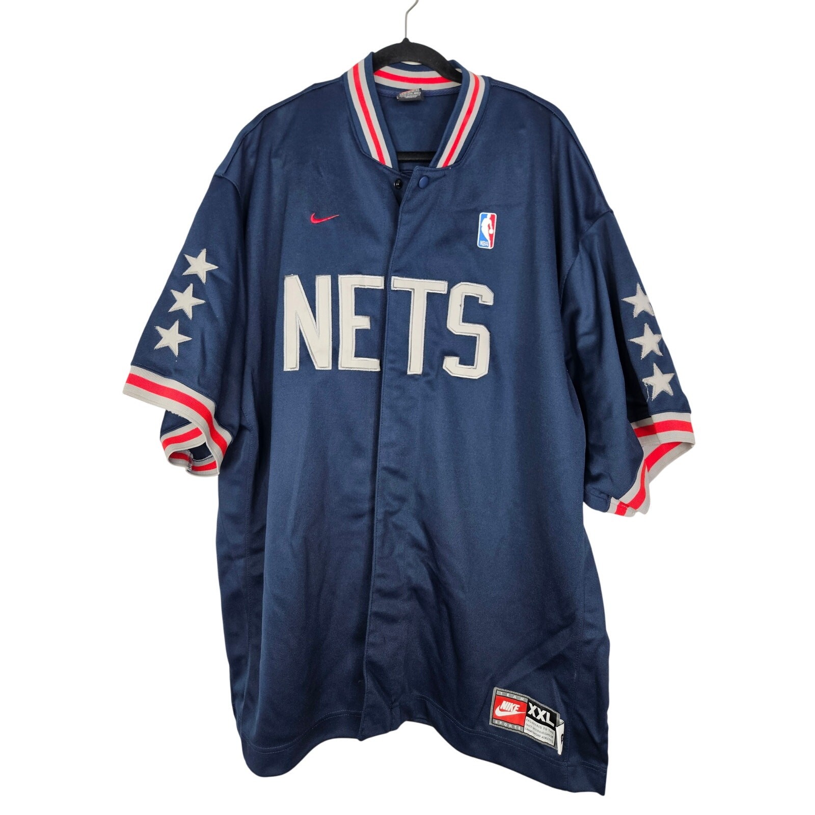SACAI X NIKE New Jersey Nets Basket Nike Rewind Vintage Velour Warm Up 2XL Giacca NBA