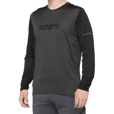 100% 40028-00003 Ridecamp Long-Sleeve Jersey XL Black/Charcoal