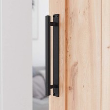 12 Inch Rustic Barn Door Handle Heavy Duty Antique Long Base Gate Sliding Pull