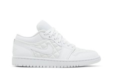 Air Jordan Wmns Air Jordan 1 Low 'Triple White Quilted' DB6480-100 Shoes